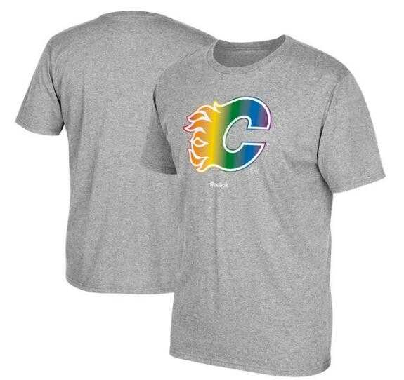 Men's Calgary Flames Gray Reebok Rainbow Pride Short Sleeve T-Shirt FengYun,We sell and wholesale Men's Calgary Flames Gray Reebok Rainbow Pride Short Sleeve T-Shirt FengYun on line form chian!
